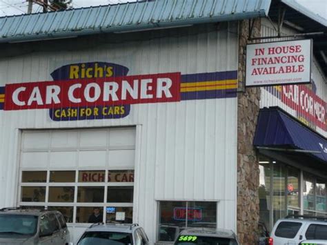 Rich's car corner - Rich's Car Corner has dedicated financial advisors committed to getting the car loan you deserve. Fill out the online application to get started. x. Home; Finance; Inventory; About; Contact; Blog; Areas We Serve; ... Rich's Car Corner 16004 Aurora Ave N Shoreline, WA 98133 Get Directions. Sales;